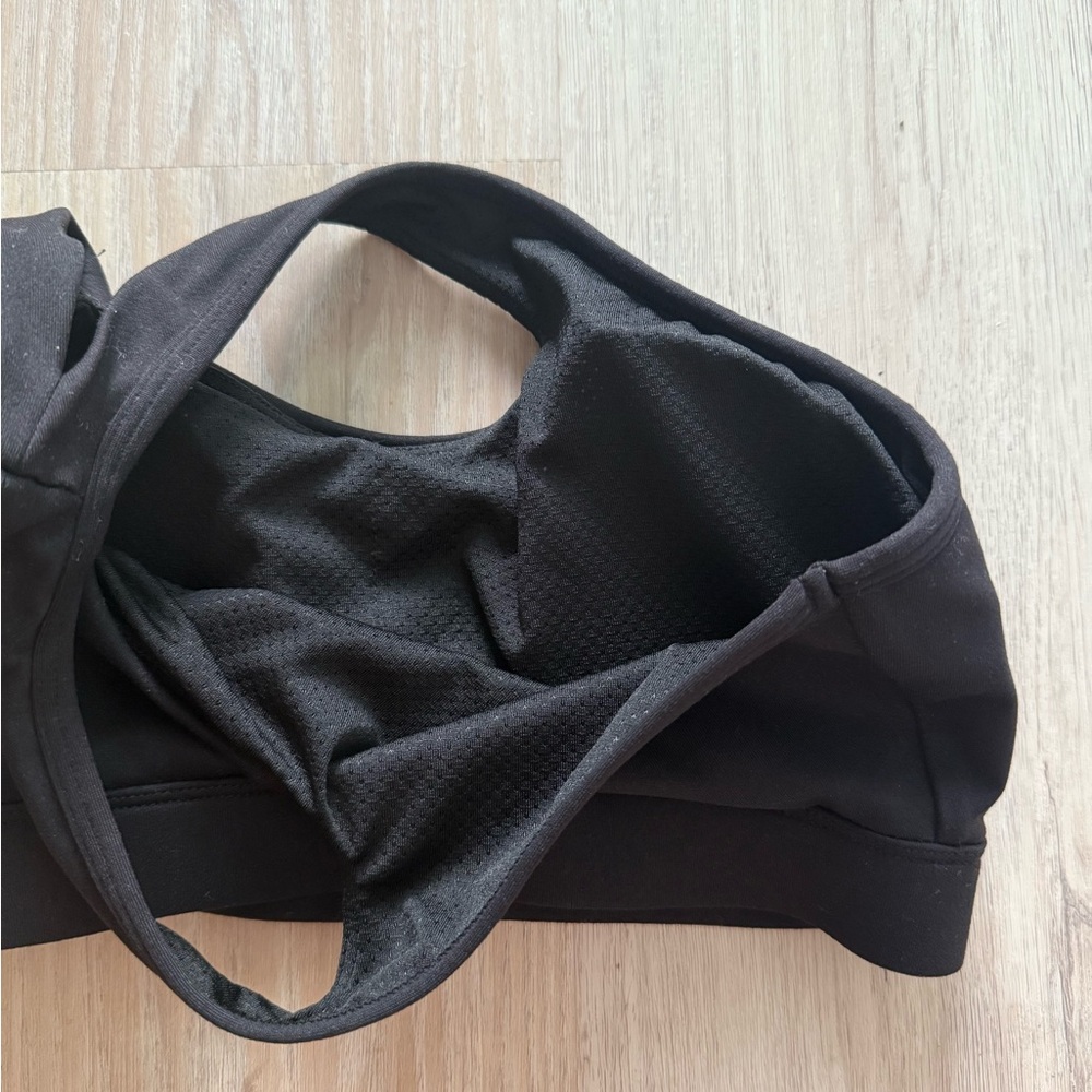 One-Shoulder Black Sports Bra XS - Picture 3 of 3